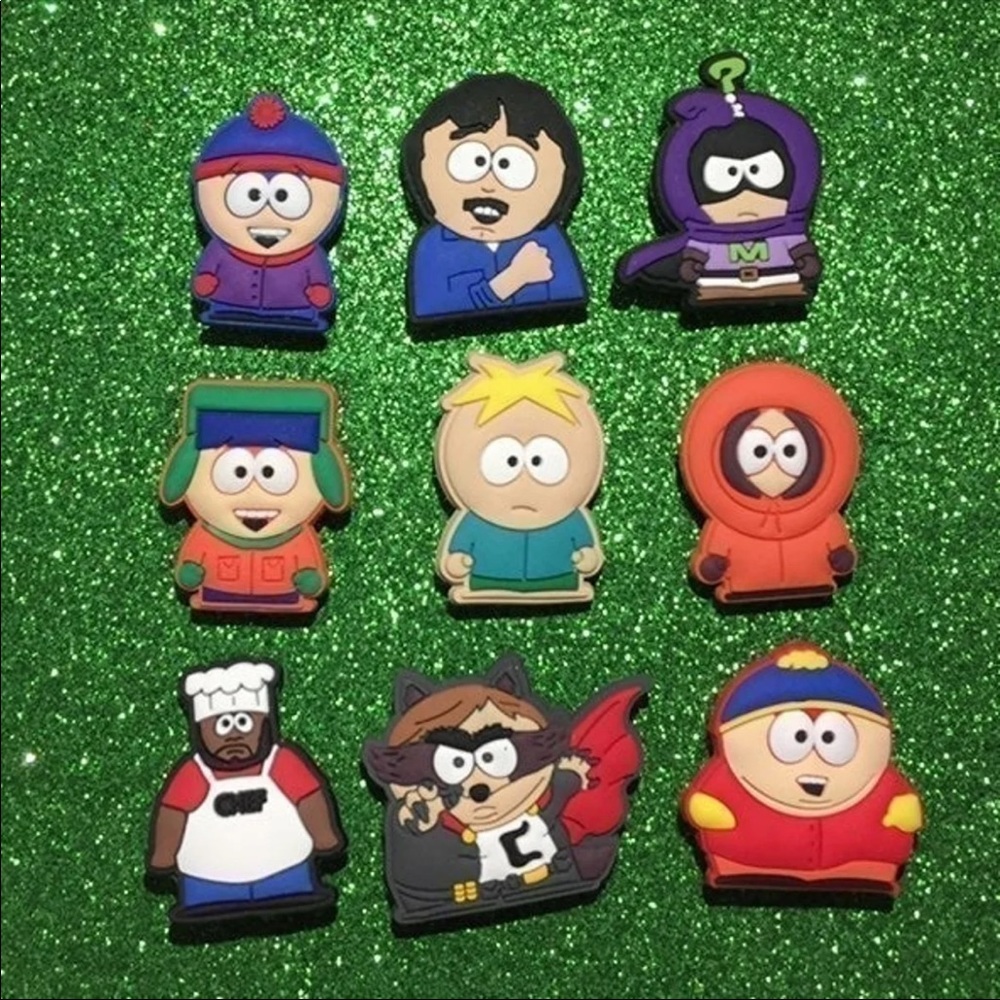 ♡♡ set of 9pcs South Park Shoe Charms